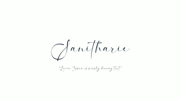 Sanitharie Font