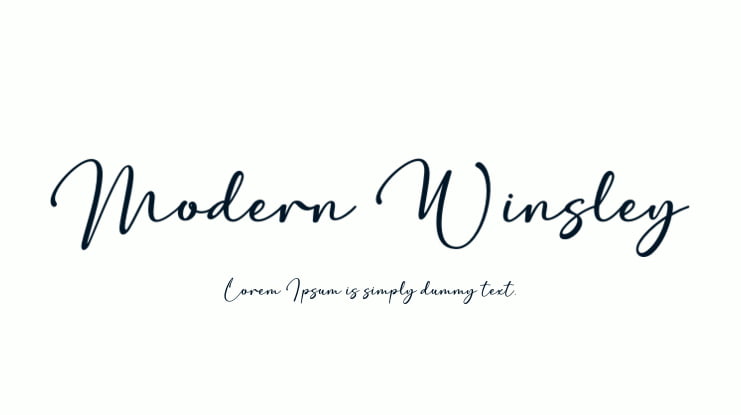 Modern Winsley Font