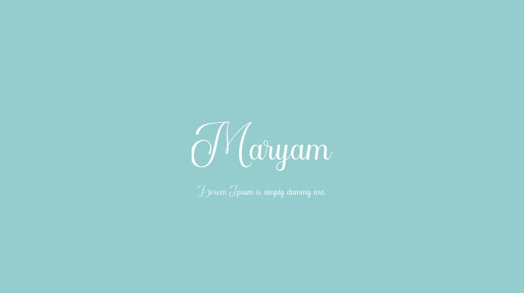 Maryam Font