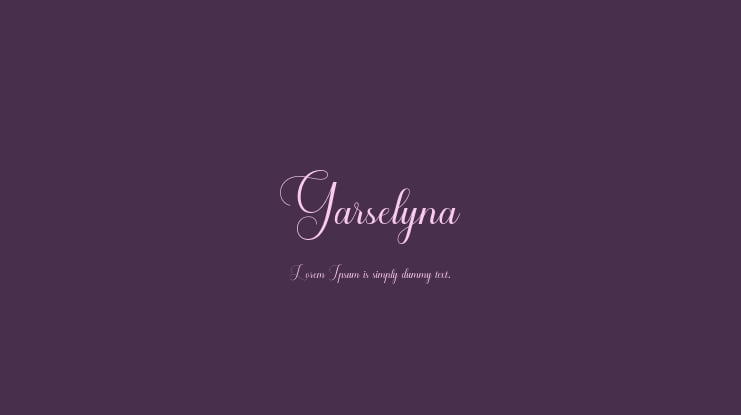 Garselyna Font