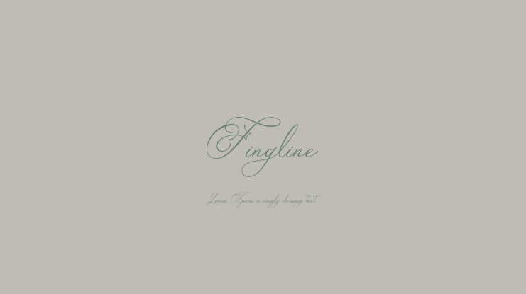 Fingline Font