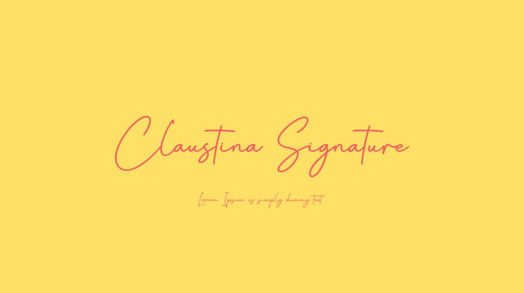 Claustina Signature Font