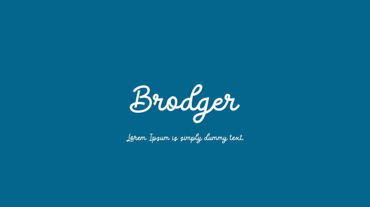 Brodger Font