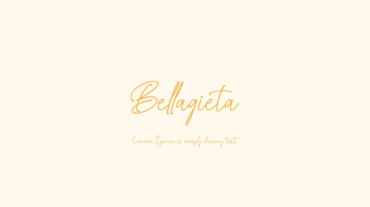 Bellagieta Font