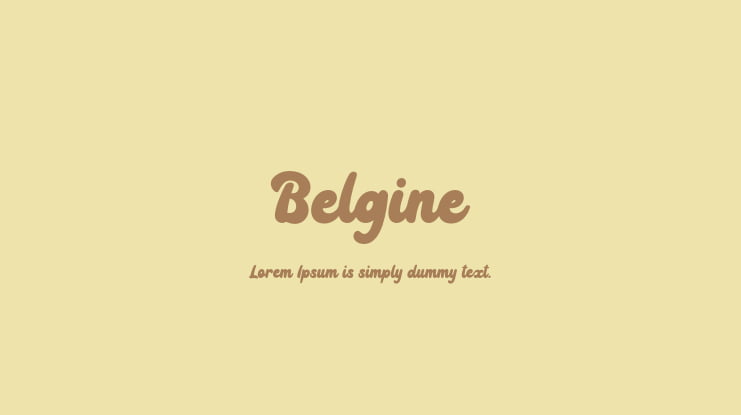 Belgine Font