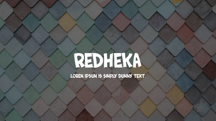 REDHEKA Font