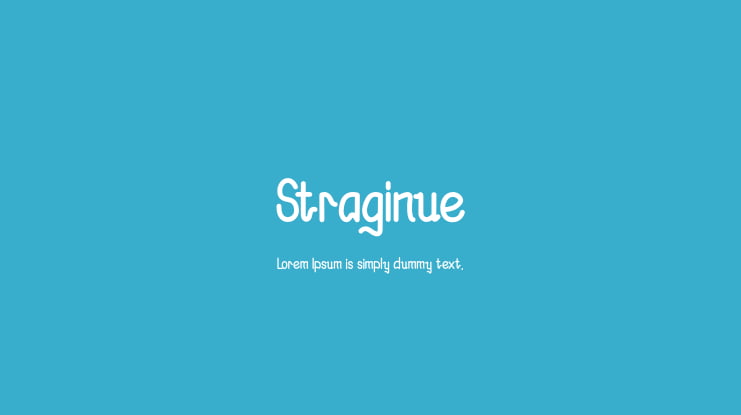 Straginue Font