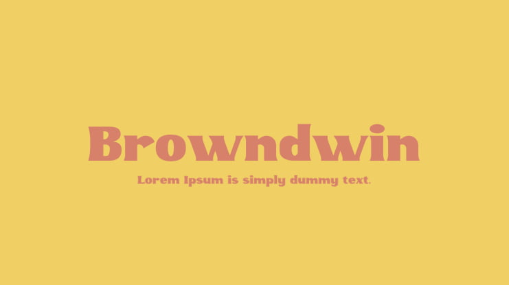 Browndwin Font