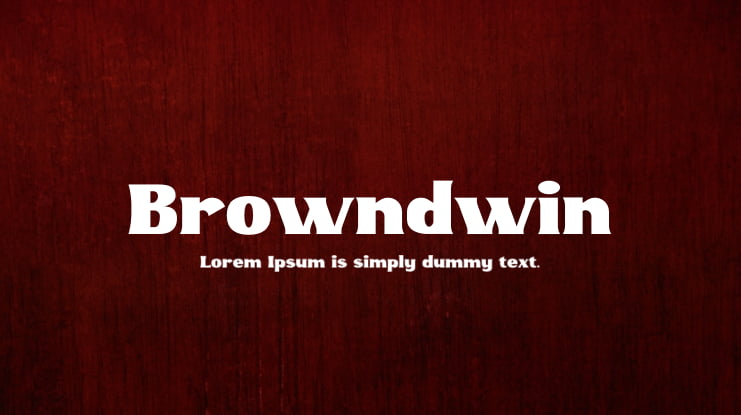 Browndwin Font