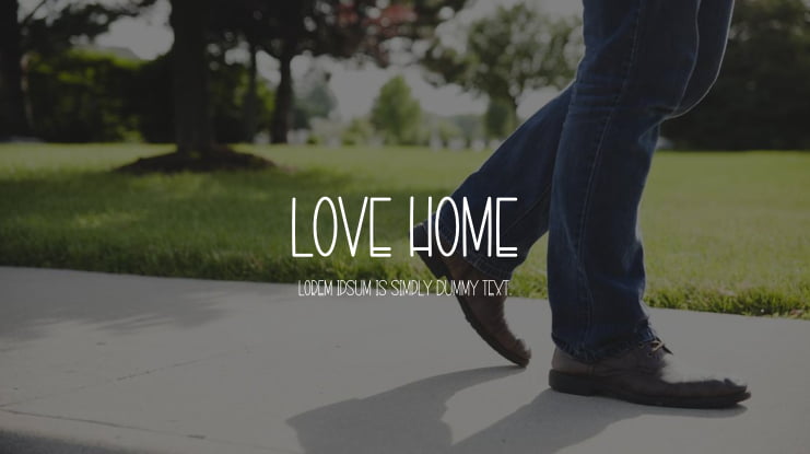 Love Home Font