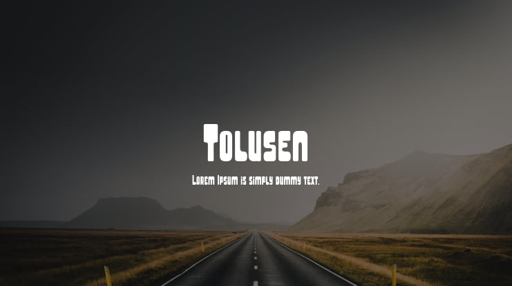 Tolusen Font