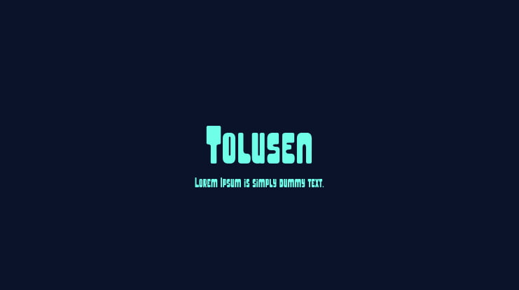 Tolusen Font