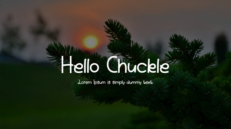 Hello Chuckle Font