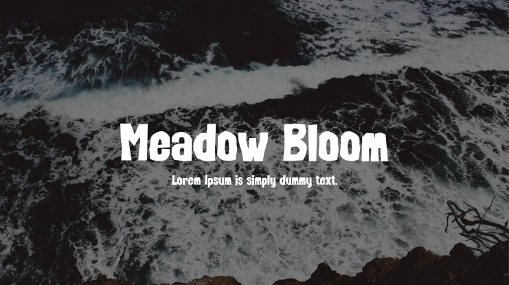 Meadow Bloom Font