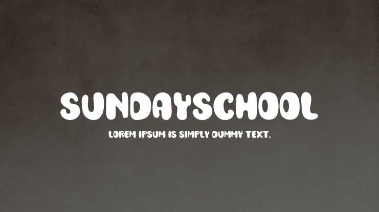 SundaySchool Font