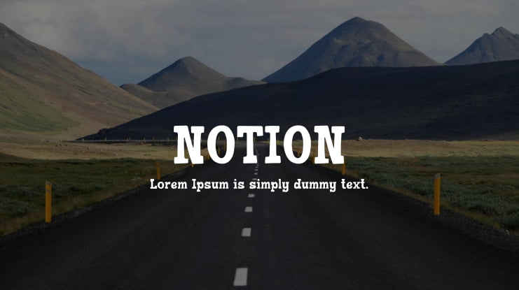 NOTION Font