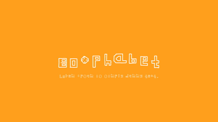 Boxphabet Font