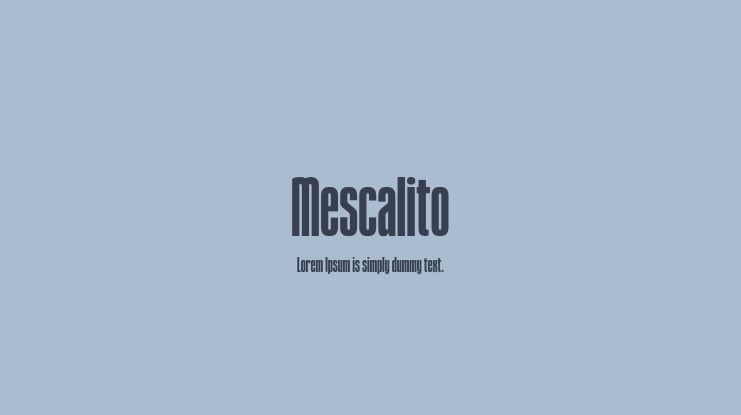 Mescalito Font