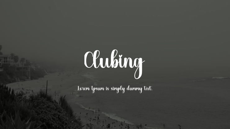 Clubing Font