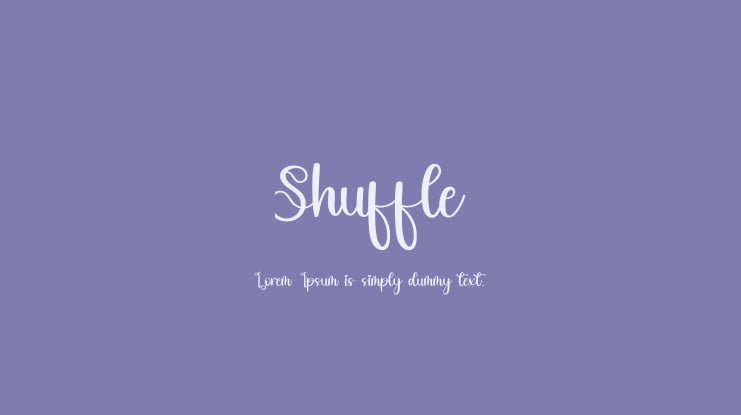 Shuffle Font