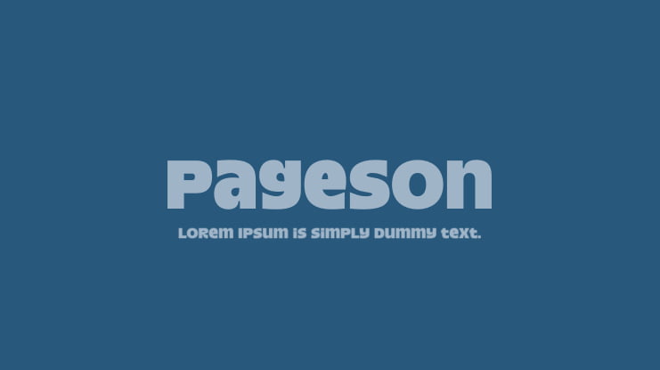 Pageson Font