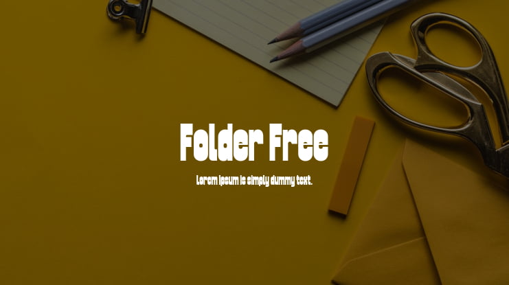 Folder Free Font