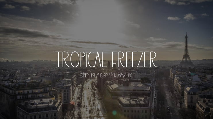 Tropical Freezer Font