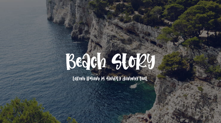 Beach story Font