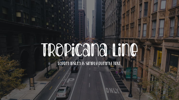 Tropicana Line Font