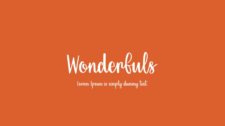 Wonderfuls Font