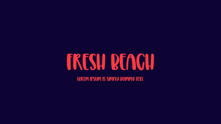 Fresh Beach Font