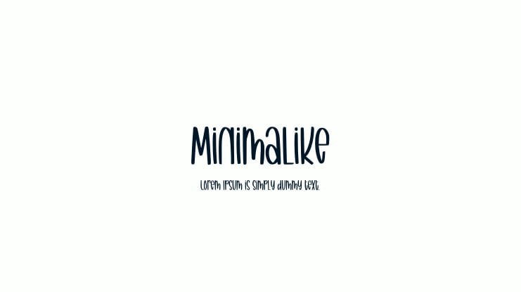 Minimalike Font