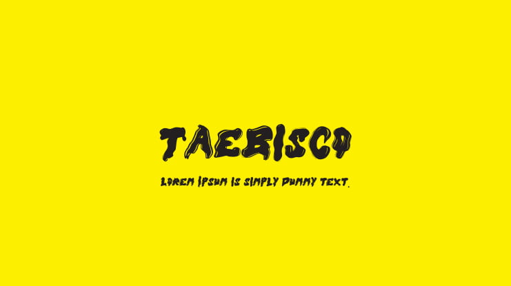 Taebisco Font