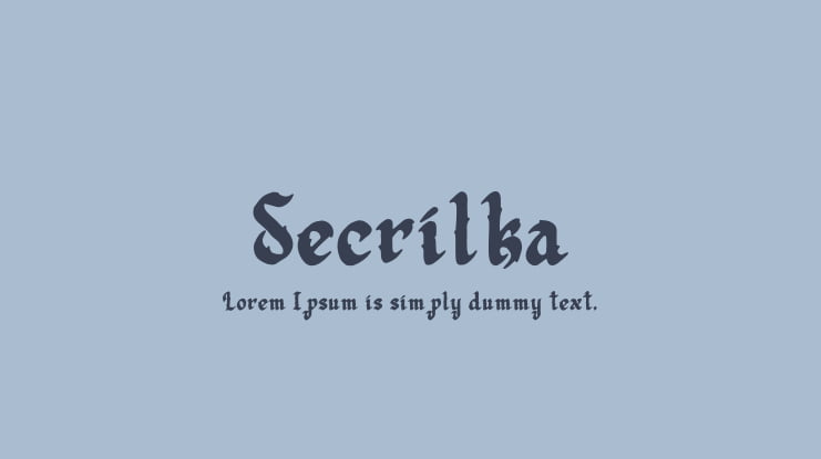 Secrilka Font Family