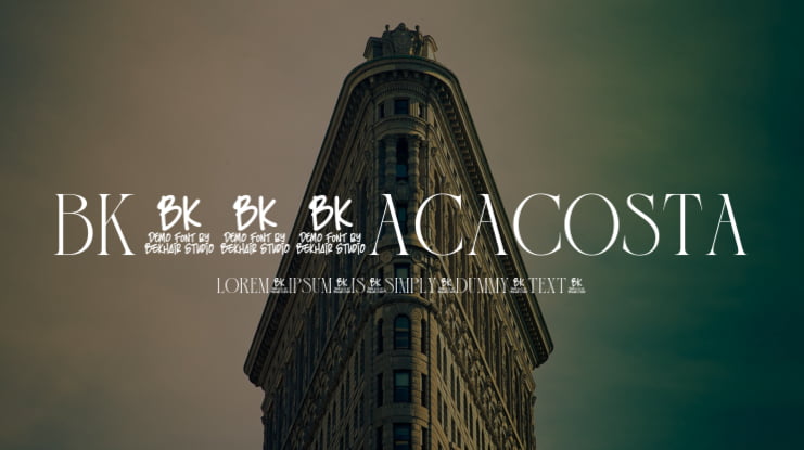 BKR Racacosta Font