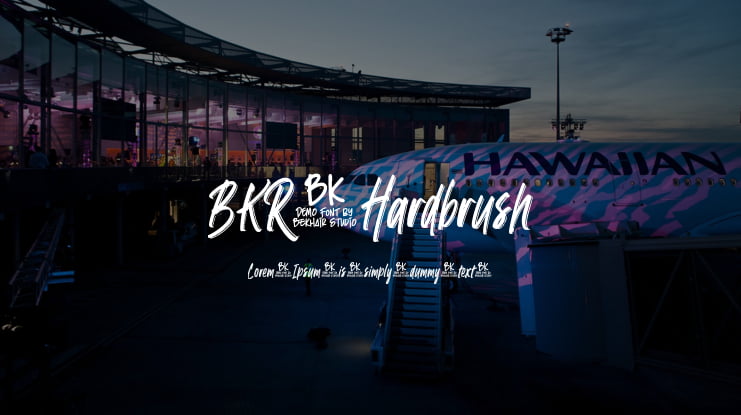 BKR Hardbrush Font