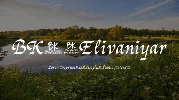 BKR Elivaniyar Font