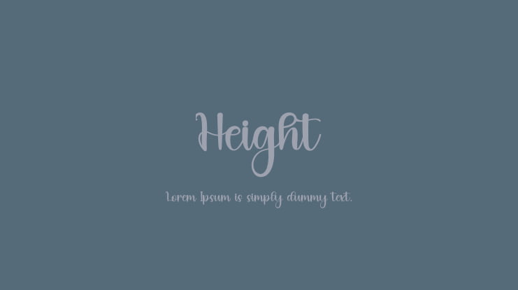 Height Font