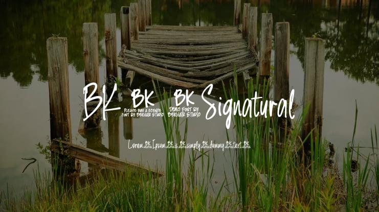 BKR Signatural Font