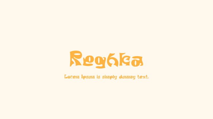 Reghka Font