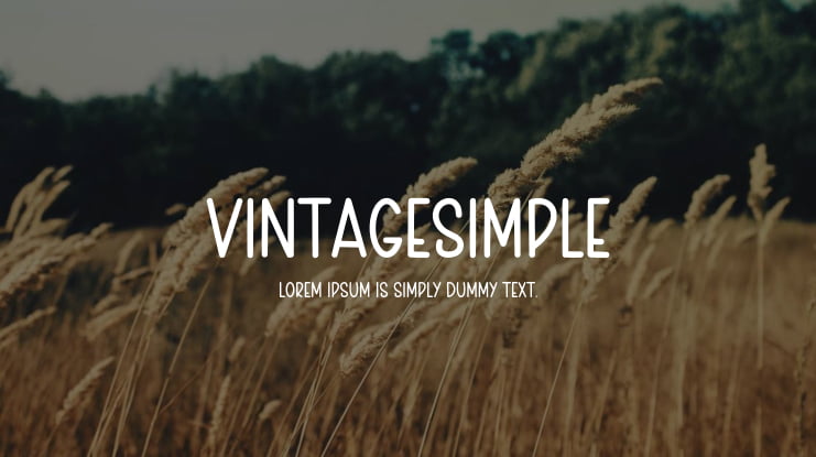 VintageSimple Font