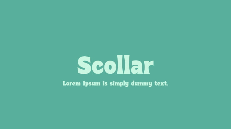 Scollar Font