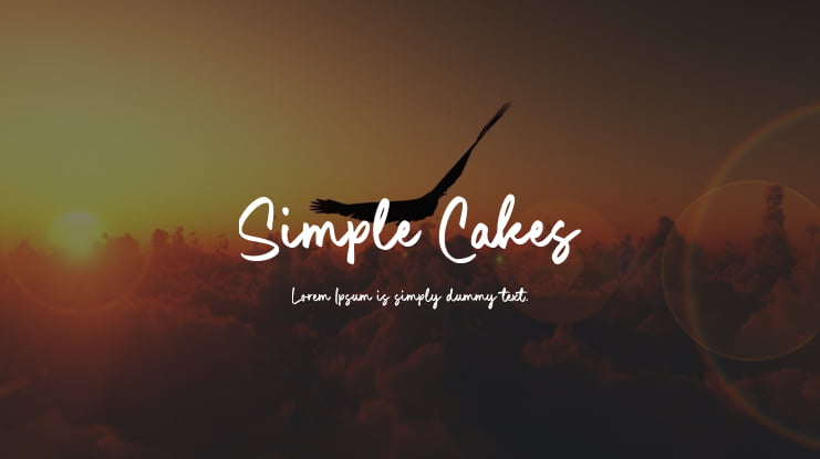 Simple Cakes Font