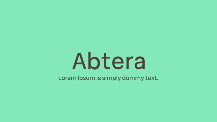 Abtera Font Family