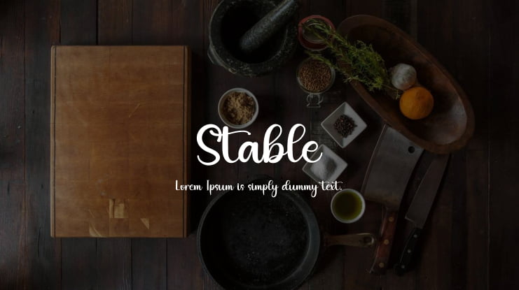 Stable Font