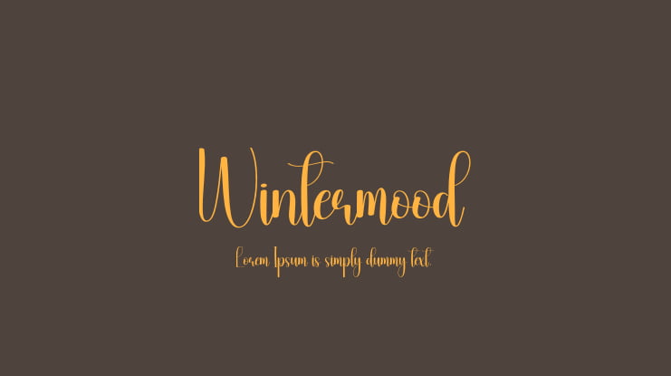 Wintermood Font