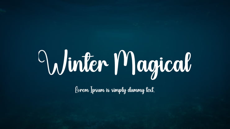 Winter Magical Font