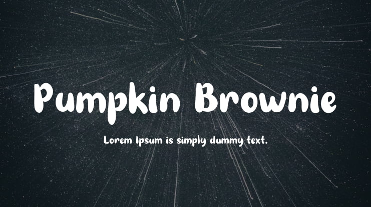 Pumpkin Brownie Font