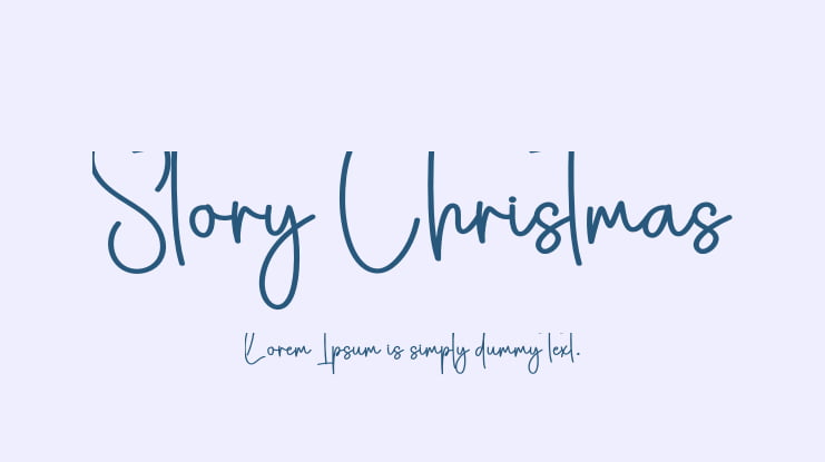 Story Christmas Font