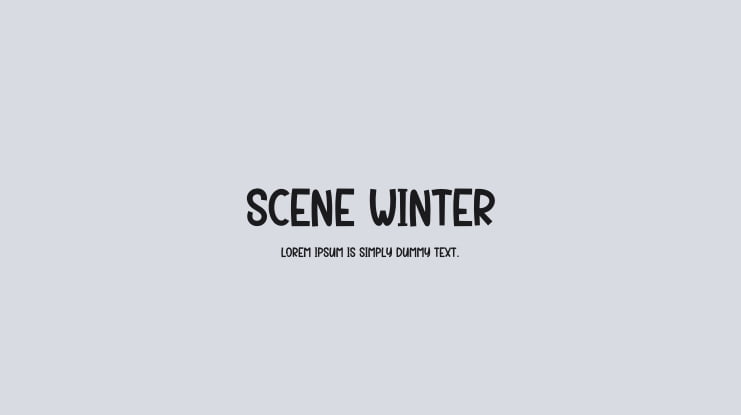 Scene Winter Font